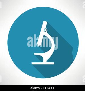 L'icône de microscope. Télévision modern style vector illustration Illustration de Vecteur