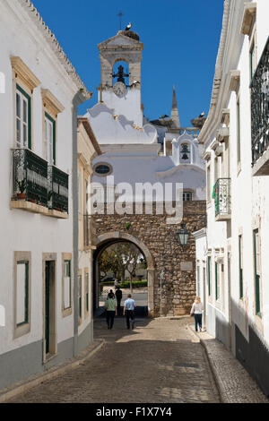 Faro, l'arco da Vila, Algarve, Portugal, Banque D'Images