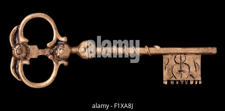 Vintage touche sur le fond noir. Banque D'Images