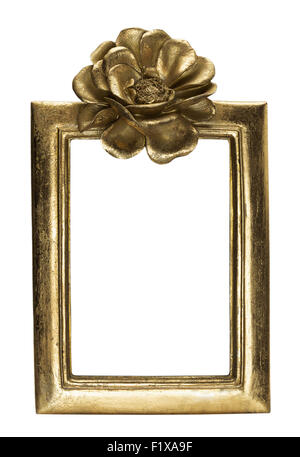 Vintage frame isolé sur le fond blanc. Banque D'Images