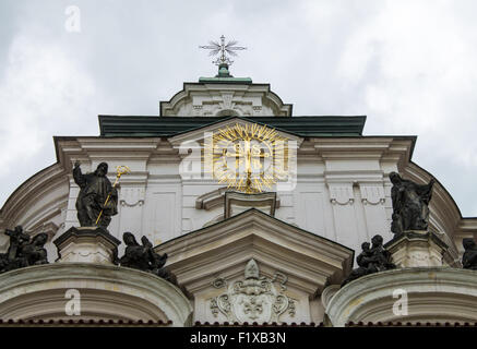 L''Église Saint-Nicolas à Prague, capitale de République tchèque. Banque D'Images