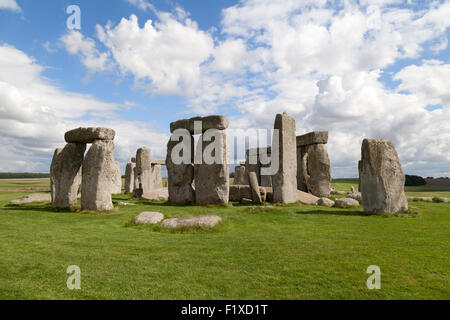 Monument néolithique préhistorique de Stonehenge et l'UNESCO World Heritage site, Wiltshire, Angleterre, Royaume-Uni Banque D'Images