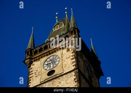 Tour du vieil hôtel de ville de Prague, en République tchèque, en Europe Banque D'Images