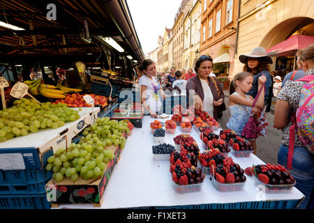 Havelske trziste - Havel's Market à Prague, République Tchèque, Europe Banque D'Images