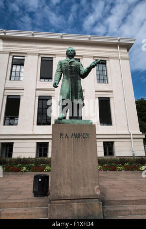 Peter Andreas Munch statue en bronze à Oslo, Norvège Banque D'Images