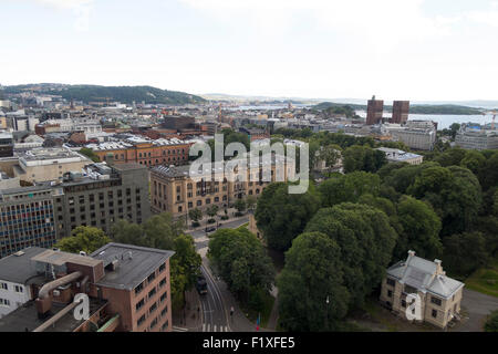 Vue aérienne de l'Oslo, Norvège Banque D'Images