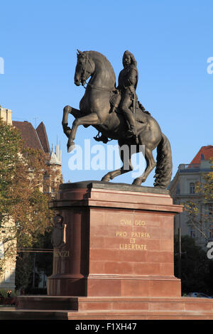Hongrie Budapest Ferenc Rákóczi II statue Kossuth Square Banque D'Images