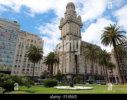 Montevideo, Uruguay, Palacio Salvo Banque D'Images