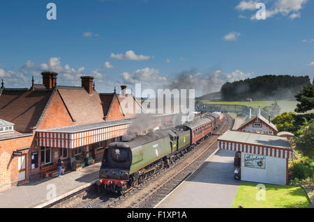 Weybourne, heritage railway line ligne de pavot. Banque D'Images