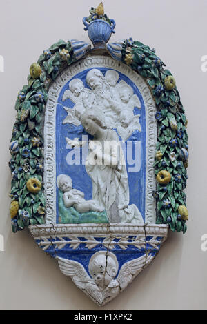 L'atelier d'Andrea della Robbia : La naissance de Jésus, les vieux maîtres collecte, à Zagreb, Croatie Banque D'Images