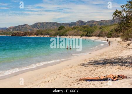 Costa Rica, province de Guanacaste, Péninsule de Nicoya, près de Tamarindo, Playa Conchal Banque D'Images