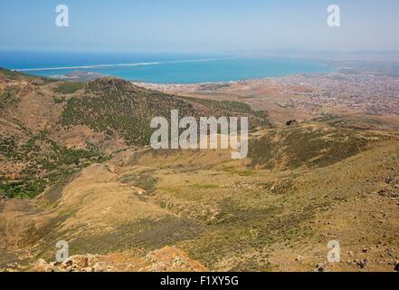 La lagune de Nador, Maroc, Gourougou Banque D'Images