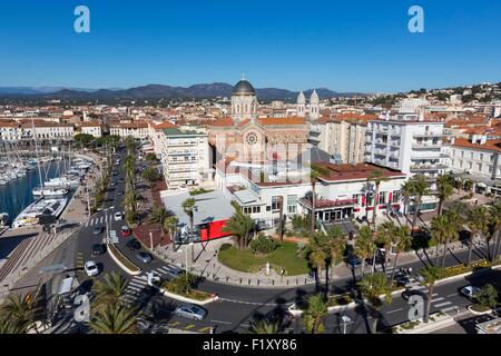 La France, Var, Saint Raphael, la basilique Notre-Dame de la Victoire. Banque D'Images