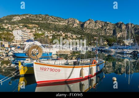 France, Alpes Maritimes, Beaulieu sur Mer, le port de plaisance Banque D'Images