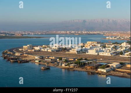 Sultanat d'Oman, gouvernorat de Ash Sharqiyah, le port de Sour Banque D'Images