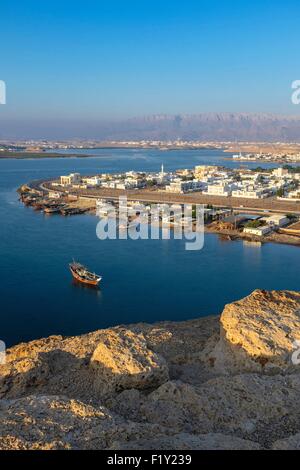 Sultanat d'Oman, gouvernorat de Ash Sharqiyah, le port de Sour Banque D'Images