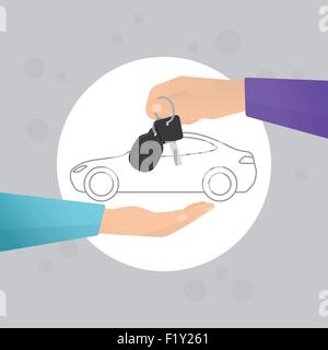 Location voiture Illustration de Vecteur