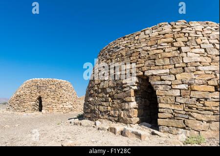 Sultanat d'Oman, gouvernorat d'Ad Dhahirah, Bat, Al Khutum siteslisted archéologique Al Ayn et au patrimoine mondial de l'UNESCO sont importantes nécropoles du 3ème millénaire avant J.-C. ; voici la ruche les tombes de Bat Banque D'Images