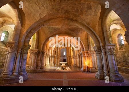 En France, en Charente Maritime, Saintes, basilique Saint Eutrope, la Crypte Banque D'Images