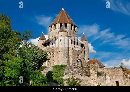 France, Seine et Marne, Provins, classée au Patrimoine Mondial de l'UNESCO, Tour César (la tour César) Banque D'Images