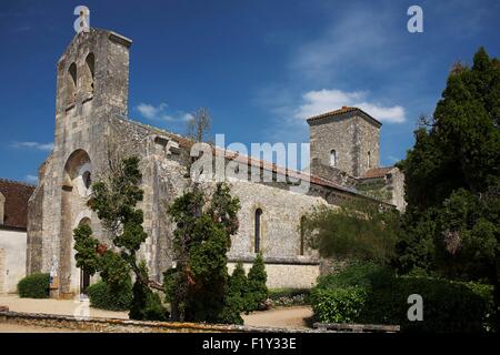 France, Loiret, Germigny-des-Prés, oratoire carolingien ou église de la Très Sainte Trinité Banque D'Images