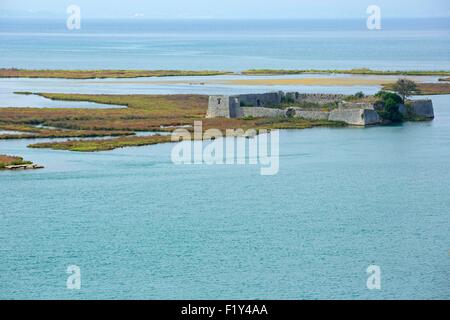 L'Albanie, lagon, Parc Kombetar Butrint Banque D'Images