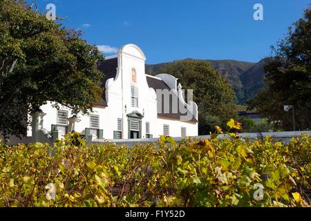 L'Afrique du Sud, Western Cape, Cape Town, Constantia, Groot Constantia Wine Estate, Manor House Banque D'Images