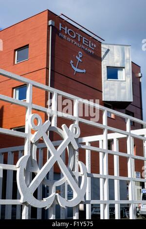 La France, Finistère, Brest, le port de commerce Banque D'Images