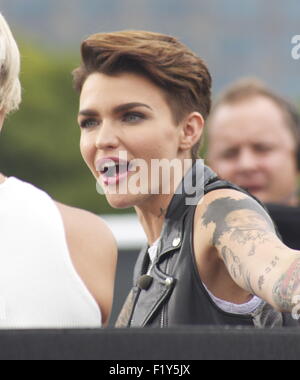 Ruby Rose apparaît sur 'Extra' comprend : Ruby Rose Où : Los Angeles, California, United States Quand : 08 Oct 2015 Banque D'Images