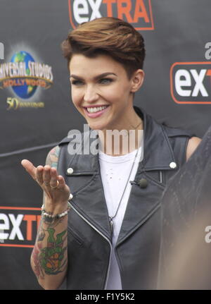 Ruby Rose apparaît sur 'Extra' comprend : Ruby Rose Où : Los Angeles, California, United States Quand : 08 Oct 2015 Banque D'Images