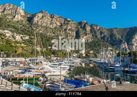 France, Alpes Maritimes, Beaulieu sur Mer, le port de plaisance Banque D'Images