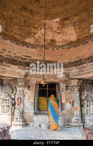 L'Inde, Rajasthan, Abhaneri, Chand Baori temple Banque D'Images