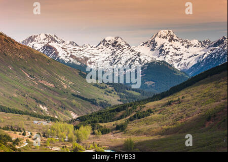 ,Glacier Alaska Chugach,,Scenic Banque D'Images