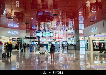 Dans le terminal international de l'Aéroport International de Mexico (Aeropuerto Internacional de la Ciudad de México). Banque D'Images