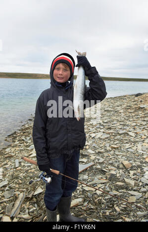 Canada,BOY,Nunavut, Océan Arctique, l'Omble chevalier Banque D'Images