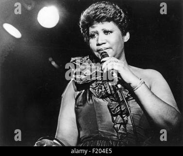 ARETHA FRANKLIN photo promotionnelle du chanteur sur 1976 Banque D'Images
