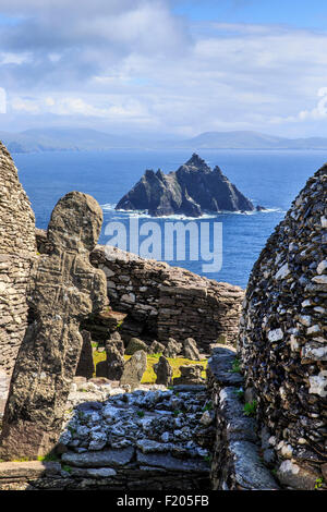 Peu de Skellig Michael island Irlande Banque D'Images