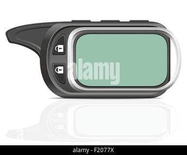 Alarme de voiture à distance vector illustration isolé sur fond blanc Illustration de Vecteur