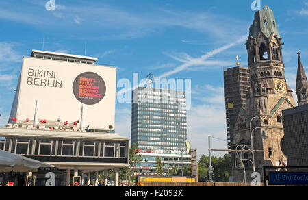 Bikini Berlin, Europachenter und Gedächtniskirche suis Breitscheidtplatz Banque D'Images