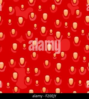 (Rose rouge) motif transparent fraise. Illustration de Vecteur