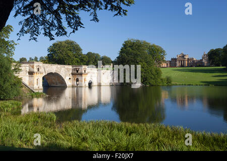 Le Palais de Blenheim et de parcs, Woodstock, Oxfordshire, Angleterre, Royaume-Uni, Europe Banque D'Images