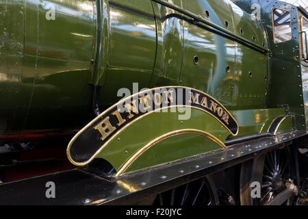 7819 Hinton manoir construit en 1939 est une grande partie de locomotives de chemin de fer de l'ouest du Manoir de la classe. Vieux Chemin de fer de Swindon works. La Grande-Bretagne Banque D'Images