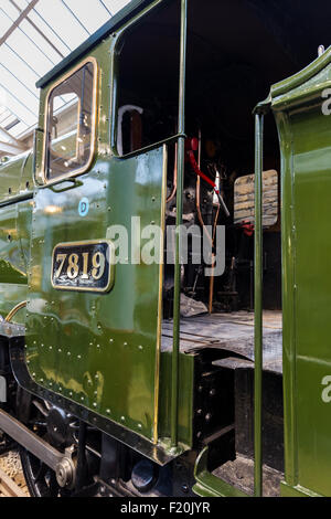 7819 Hinton manoir construit en 1939 est une grande partie de locomotives de chemin de fer de l'ouest du Manoir de la classe. Vieux Chemin de fer de Swindon works. La Grande-Bretagne Banque D'Images