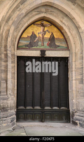 Allemagne Sachsen-anhalt Lutherstadt Wittenberg l'église du château Schlosskirche ou également connu sous le nom de All Saints Church le 31 octobre Banque D'Images