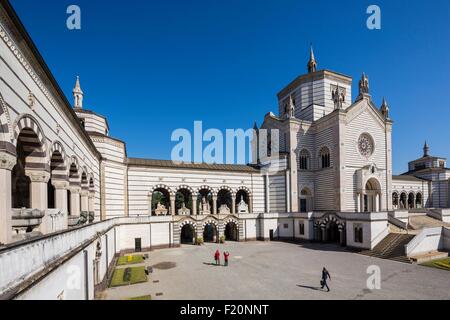 L'Italie, Lombardie, Milan, le cimetière monumental Banque D'Images