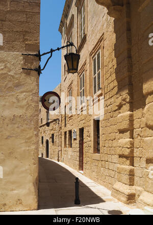 Ruelle de Mdina, Malte Banque D'Images