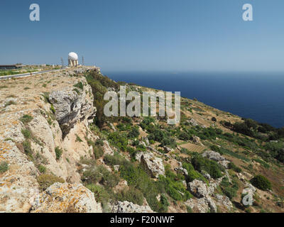 Les falaises de Dingli, côte rocheuse à Malte Banque D'Images