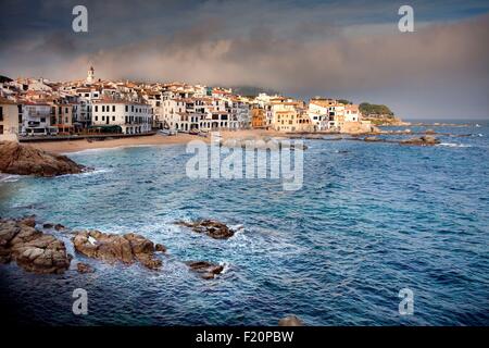 Espagne, Catalogne, Costa Brava, Calella de Palafrugell Banque D'Images