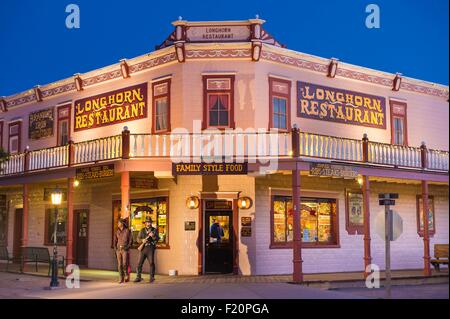United States, Arizona, Tombstone, le quartier historique, le restaurant Longhorn Banque D'Images