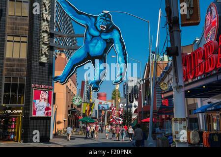 United States, California, Los Angeles, Hollywood, Universal Studios, la ville à pied Banque D'Images